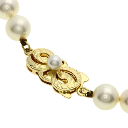 MIKIMOTO women's pearl necklace with 6.5-7mm pearls on a 37cm K14YG gold chain