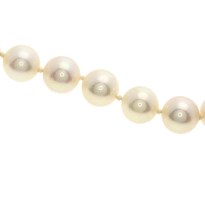 MIKIMOTO women's pearl necklace with 6.5-7mm pearls on a 37cm K14YG gold chain