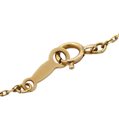 MIKIMOTO 7.2mm Akoya pearl necklace with diamond leaf pendant in 18K yellow gold on 42cm chain