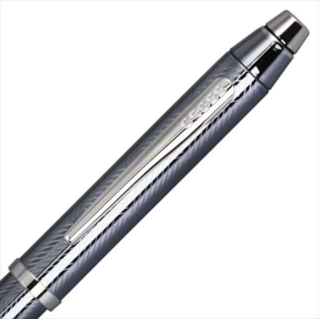 CROSS Textri NAT0090-14ST Frost Steel ballpoint pen black red and 0.5mm mechanical pencil multi-functional pen