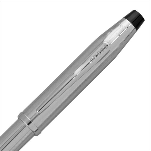 Cross Century 2 3502WG chrome ballpoint pen in glossy silver with twist mechanism, 140mm length