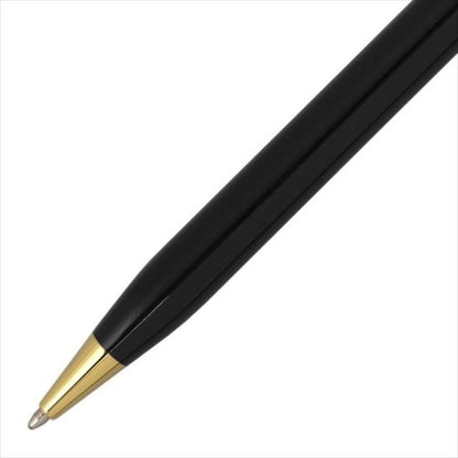 Cross 412WG-1 black lacquer oil-based ballpoint pen with twist mechanism and single ring mid-shaft body