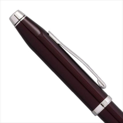 Cross Century 2 ballpoint pen in translucent plum lacquer with silver accents