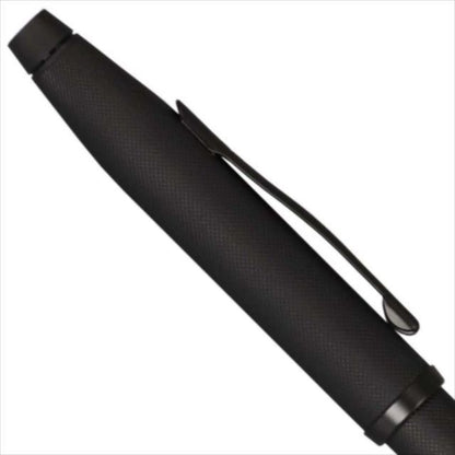 Kuro Century II NAT0082WG-132 oil-based ballpoint pen in midnight black with cap on a white background