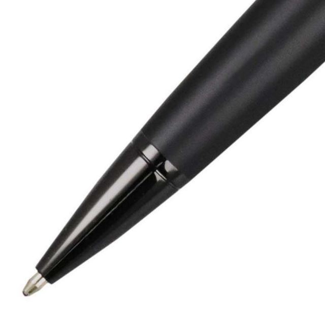 Cross Bailey NAT0452-19 matte black lacquer ballpoint pen with brass body and twist type mechanism