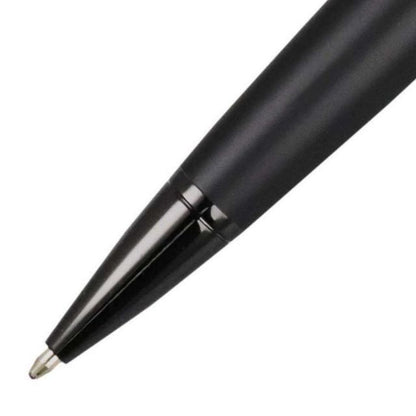 Cross Bailey NAT0452-19 matte black lacquer ballpoint pen with brass body and twist type mechanism