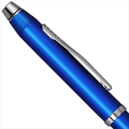Cross TECH3 Texree metallic blue rotating multi-function pen with black and red ballpoint and pencil