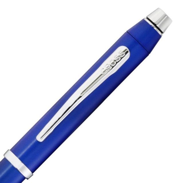 Cross Texree AT0090-8ST metallic blue ballpoint pen with black red ink and 0.5mm mechanical pencil