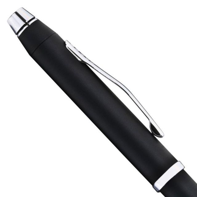 Cross Texree AT0090-3ST black ballpoint pen with brass body and brass cap