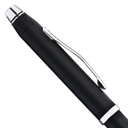 Cross Texree AT0090-3ST black ballpoint pen with brass body and brass cap