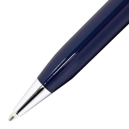 CROSS Century 2 ballpoint pen in blue lacquered chrome with sleek design and silver accents