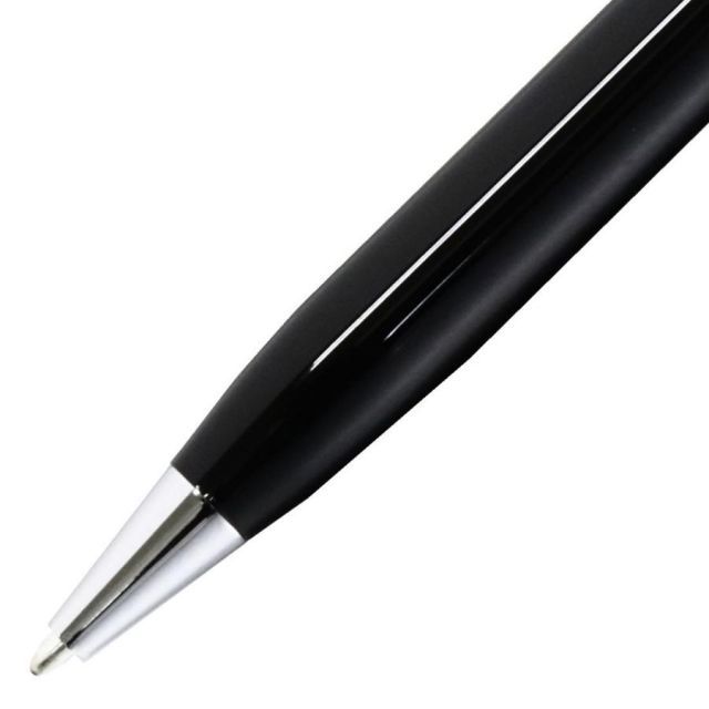 Cross Century 2 ballpoint pen in black lacquer finish with polished chrome accents