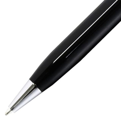 Cross Century 2 ballpoint pen in black lacquer finish with polished chrome accents