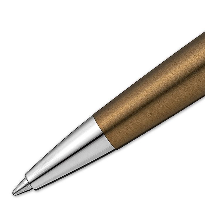 Waterman Metropolitan Private Collection ballpoint pen with sleek black body and silver accents