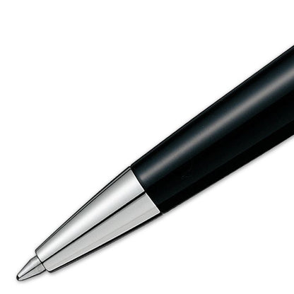 Waterman Metropolitan Deluxe Black CT ballpoint pen with lacquered brass body and chrome trim