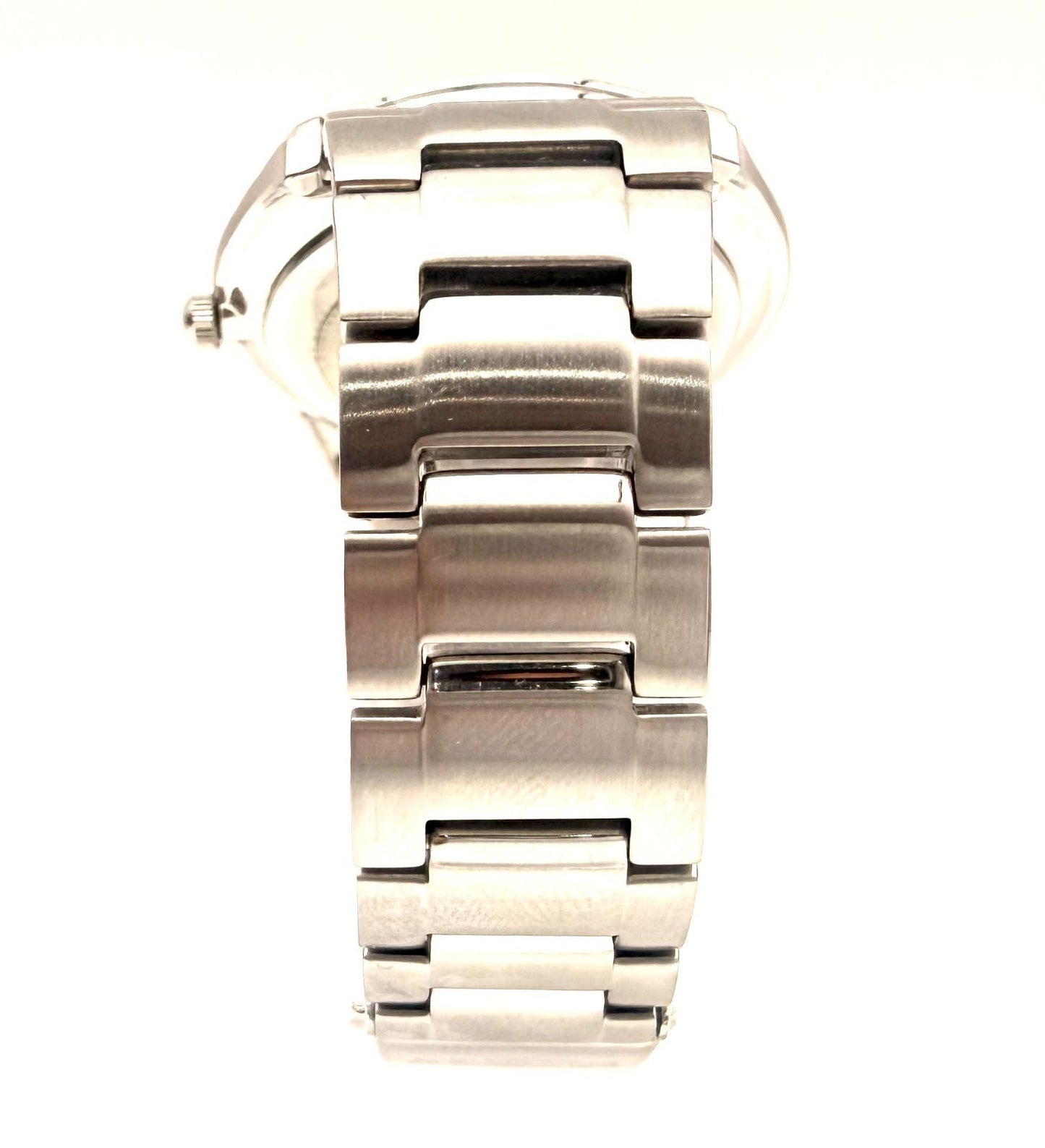 Citizen Eco-Drive men's watch with black dial and stainless steel bracelet model E031-S103720