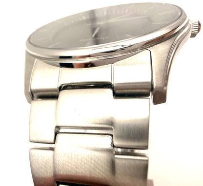 Citizen Eco-Drive men's watch with black dial and stainless steel bracelet model E031-S103720