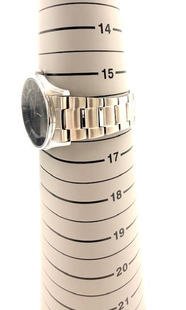Citizen Eco-Drive men's watch with black dial and stainless steel bracelet model E031-S103720