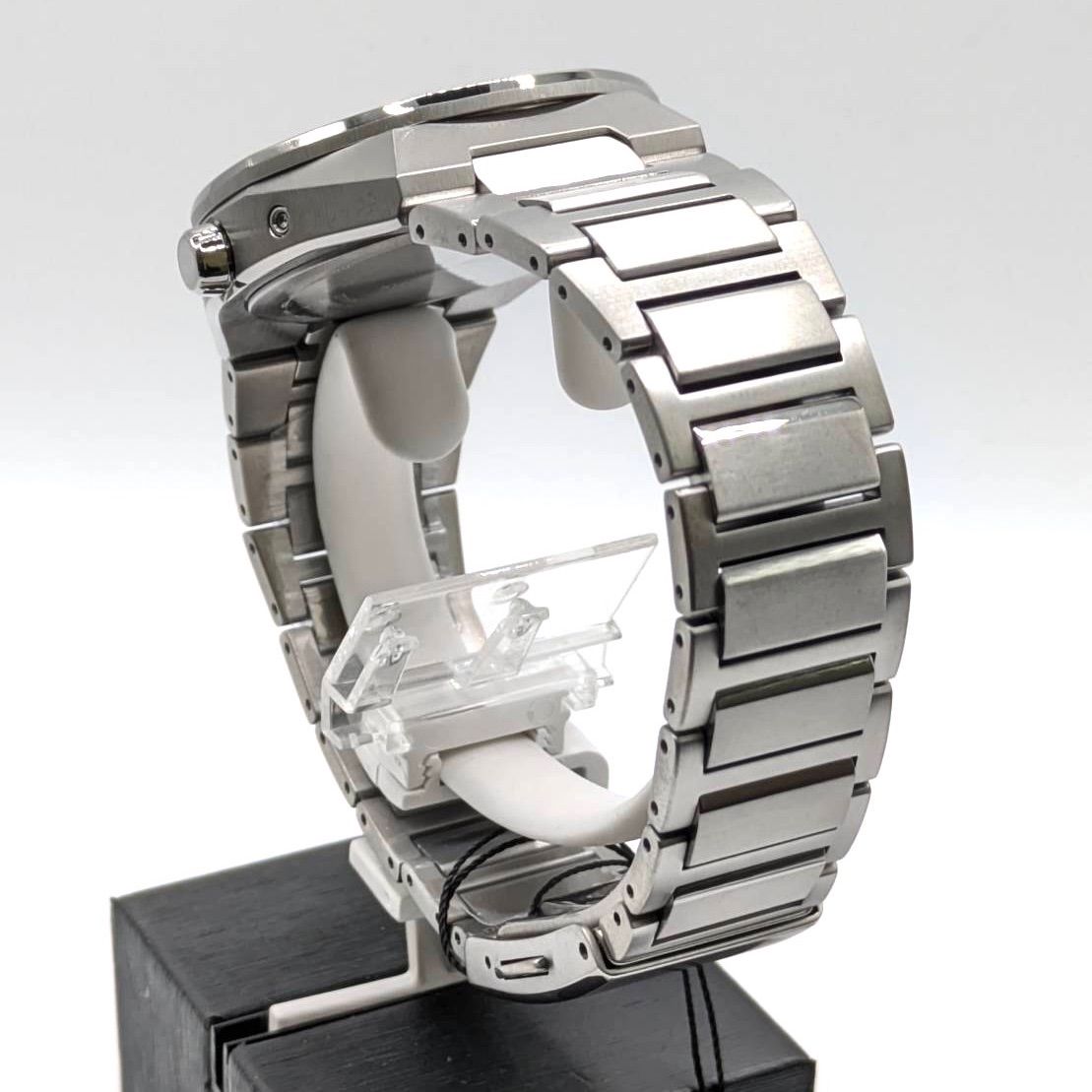 Citizen Attesa CB3040-56H men's watch with silver case and black dial shown on a wrist
