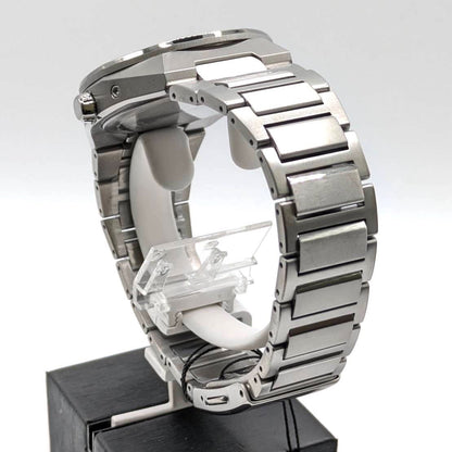 Citizen Attesa CB3040-56H men's watch with silver case and black dial shown on a wrist