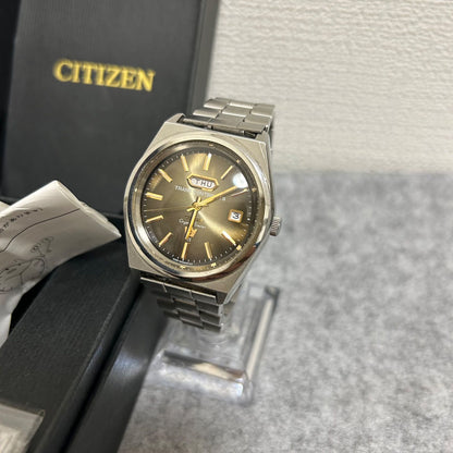 CITIZEN Crystal Seven Revival Edition Automatic Watch TRANS CONTINENTS with stainless steel band and black dial in box