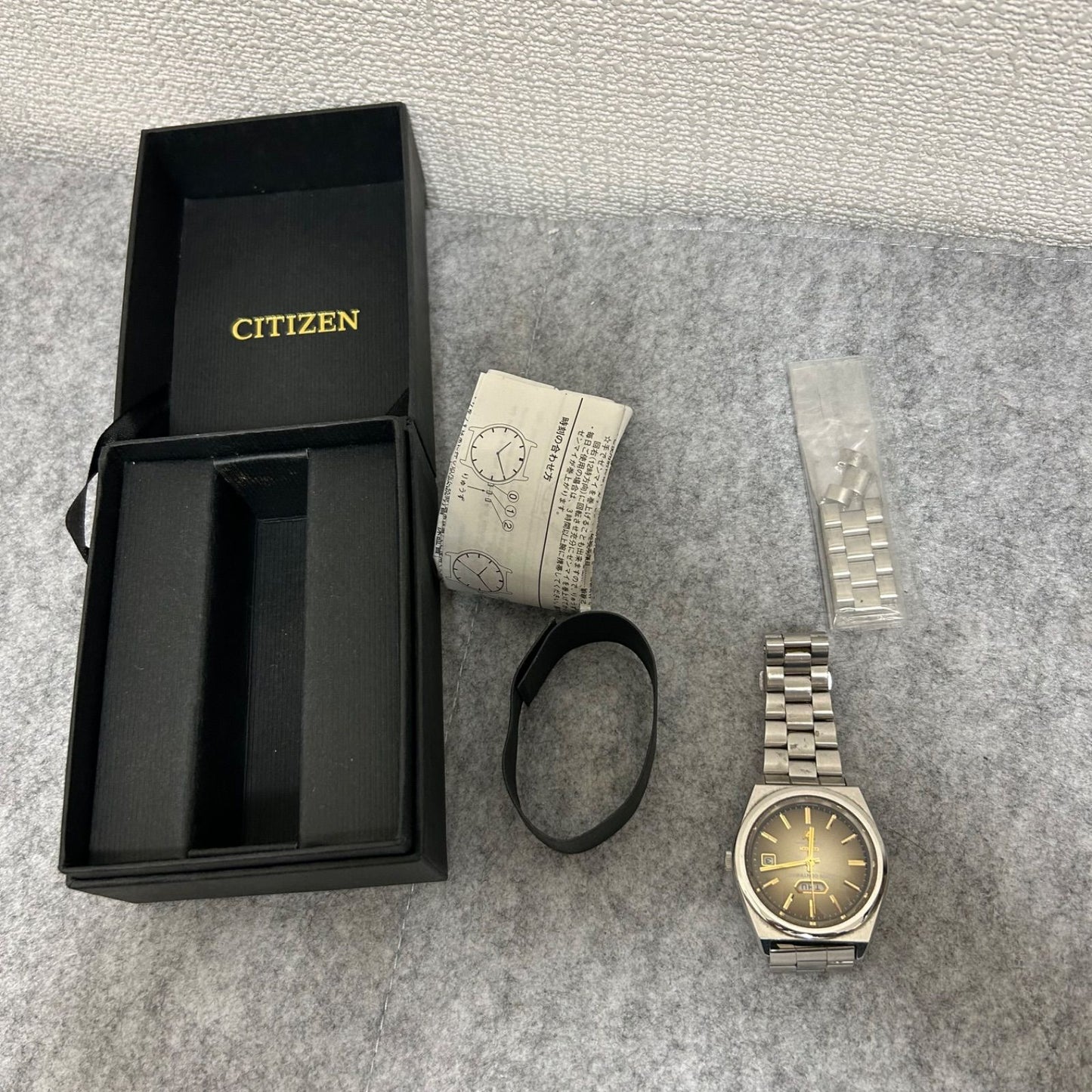 CITIZEN Crystal Seven Revival Edition Automatic Watch TRANS CONTINENTS with stainless steel band and black dial in box