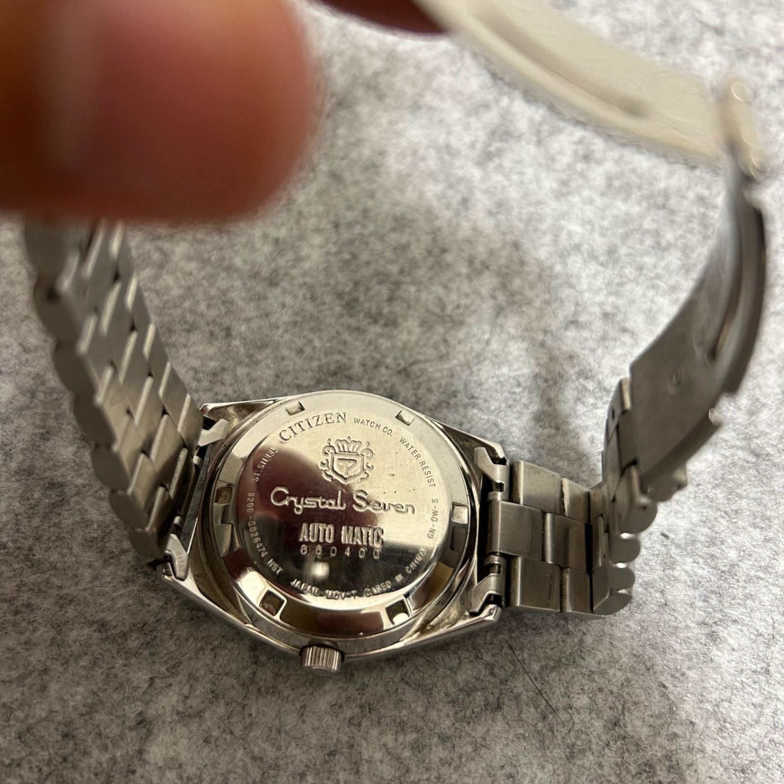 CITIZEN Crystal Seven Revival Edition Automatic Watch TRANS CONTINENTS with stainless steel band and black dial in box