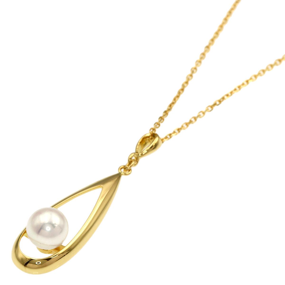 Mikimoto Pearl Necklace for women with 6.5mm pearls set in K18 yellow gold