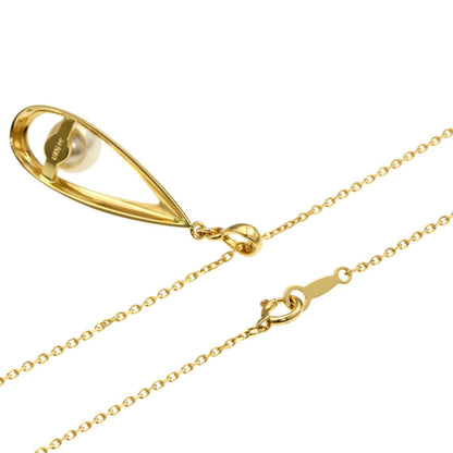 Mikimoto Pearl Necklace for women with 6.5mm pearls set in K18 yellow gold
