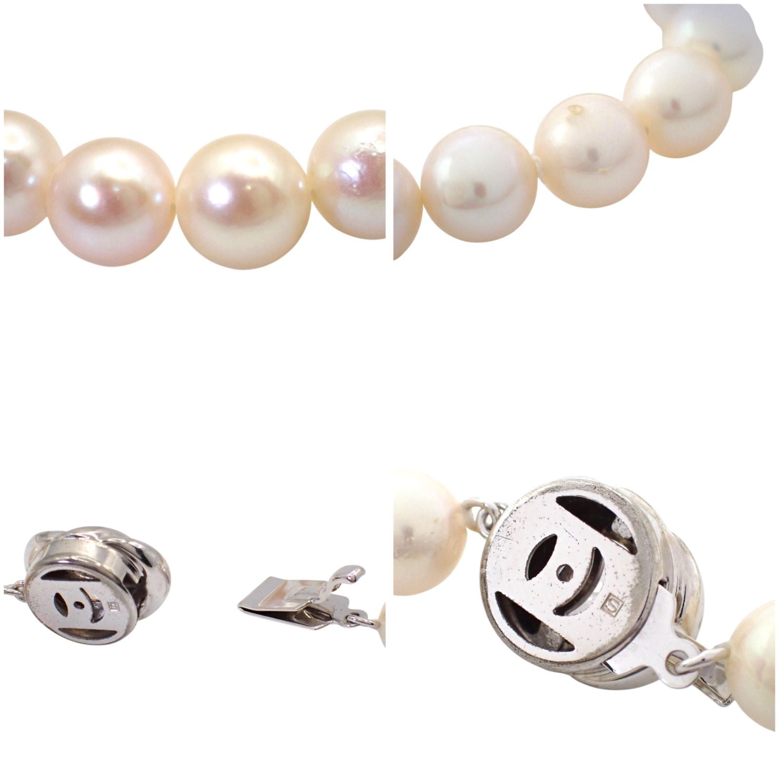 Tasaki pearl necklace featuring 8-8.5mm pearls on a 45cm chain