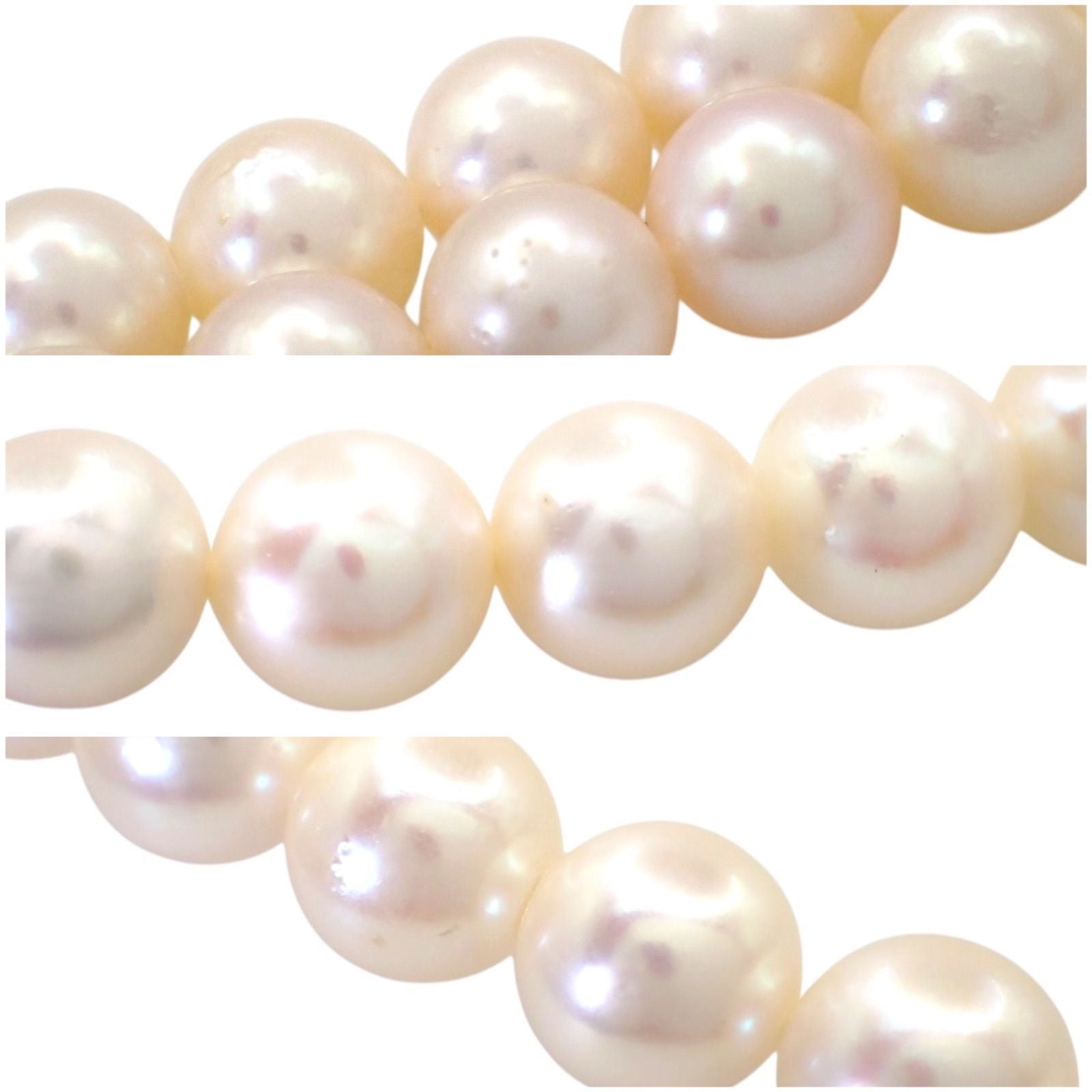 Tasaki pearl necklace featuring 8-8.5mm pearls on a 45cm chain