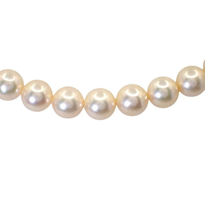 Tasaki Pearl 6.5-7.0mm white pearl necklace silver choker jewelry 44cm length