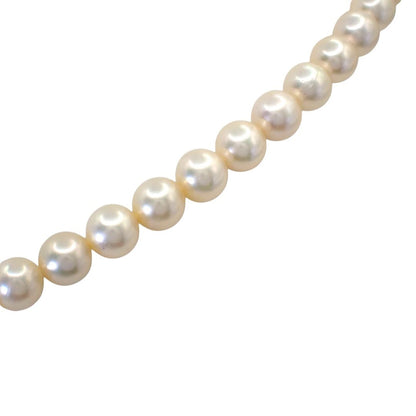 Tasaki Pearl 6.5-7.0mm white pearl necklace silver choker jewelry 44cm length