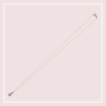 MIKIMOTO PP-20495K pearl pendant necklace with 18K yellow gold chain and Akoya pearl with diamond