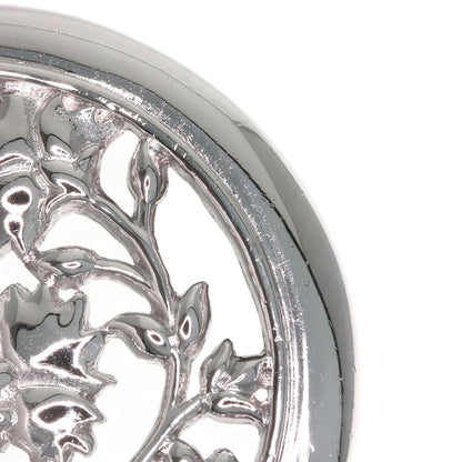 MIKIMOTO pearl necklace with metal chain and attached loupe, detailed close-up view