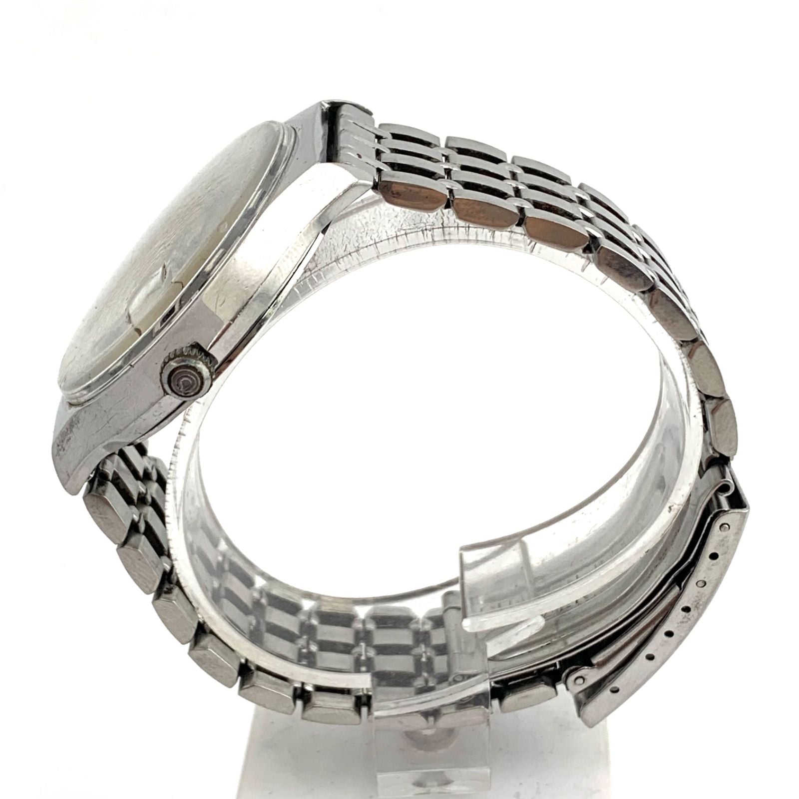 Used Citizen Dandy Seven 1732-1K automatic black watch with stainless steel band, main body only