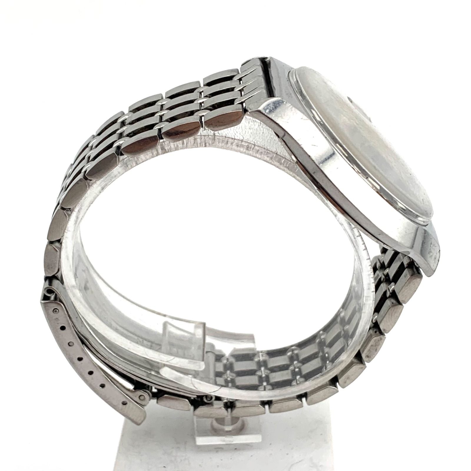 Used Citizen Dandy Seven 1732-1K automatic black watch with stainless steel band, main body only