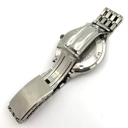 Used Citizen Dandy Seven 1732-1K automatic black watch with stainless steel band, main body only