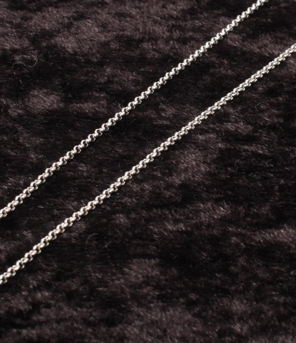 Tasaki K18WG necklace with 0.01ct diamond and carnelian pendant on 39cm chain for women
