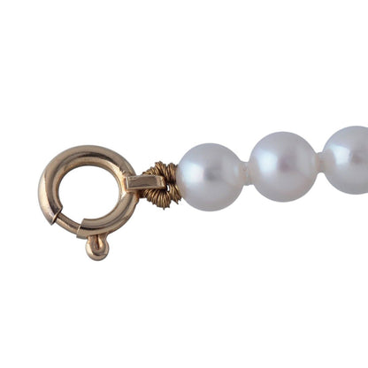 Mikimoto baby pearl necklace with 3.5-4.0mm Akoya pearls and 42cm yellow gold chain