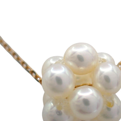 Tasaki 3mm pearl baby flower necklace in yellow and white gold with 40cm chain