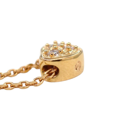 Tasaki diamond heart pendant necklace in K18 pink gold with 0.03ct diamond and chain length options
