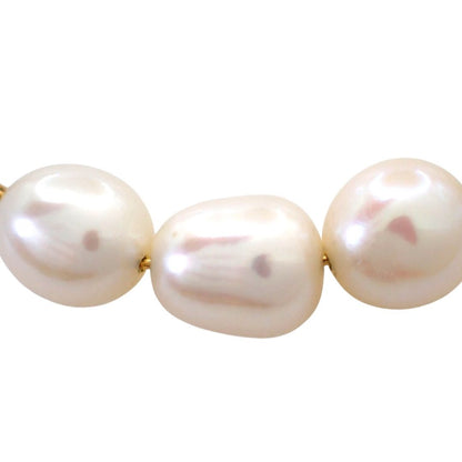 Tasaki Baroque Pearl Necklace with 3 natural pink pearls and K18 yellow gold pendant on 42 cm chain