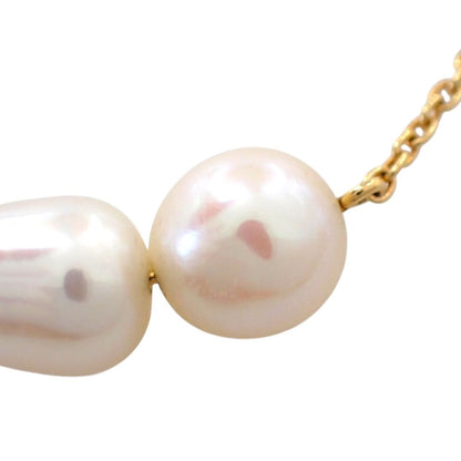 Tasaki Baroque Pearl Necklace with 3 natural pink pearls and K18 yellow gold pendant on 42 cm chain
