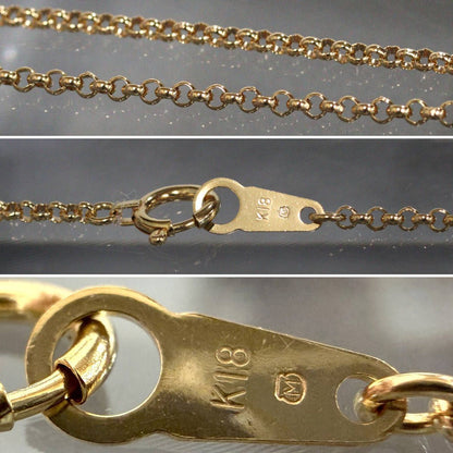 Mikimoto K18 yellow gold pearl pendant with 42cm chain, measuring 11mm by 16mm, weighing 7.1g