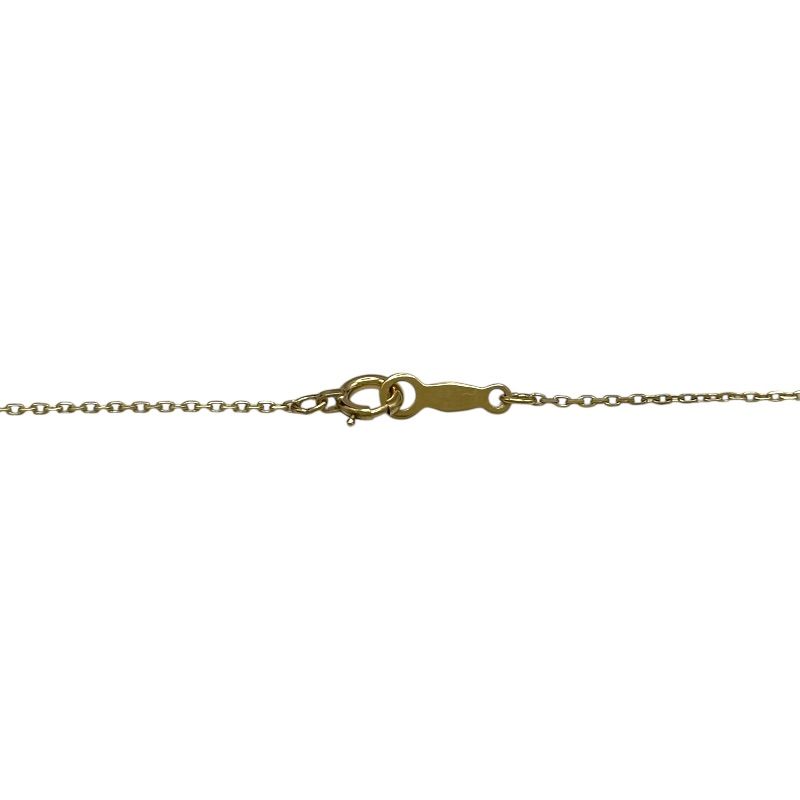 Mikimoto K18 gold necklace with pearl and diamond accents, 42 cm length for ladies