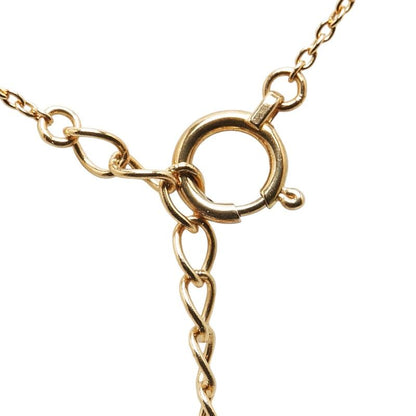 Law Necklace with comet motif made of K18 yellow gold featuring a 9mm pearl and adjustable chain