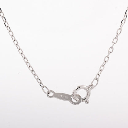 Mikimoto pearl necklace with 7.4mm white pearls on a 40cm silver chain