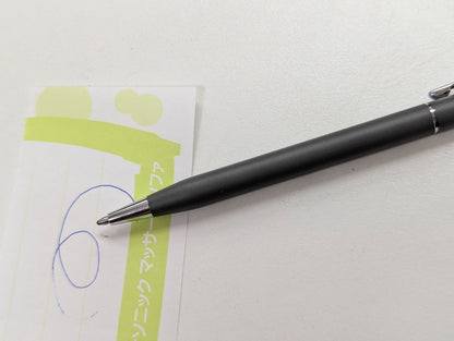 Matte gray CROSS Classic Century ballpoint pen with 3D Mickey Mouse embossed clip from Disney collaboration edition