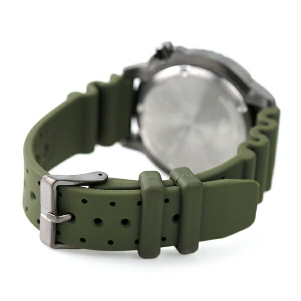 ProMaster Marine Eco-Drive watch BN0157-11X with khaki dial, khaki urethane band, and gray stainless steel case